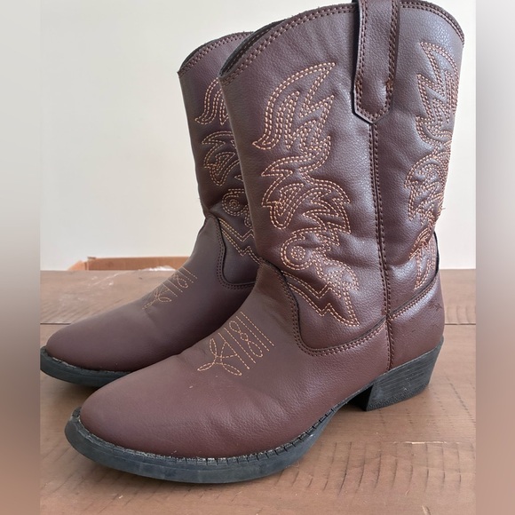 Deer Stags Youth Western Cowboy Boots - Size 3 - Picture 2 of 10